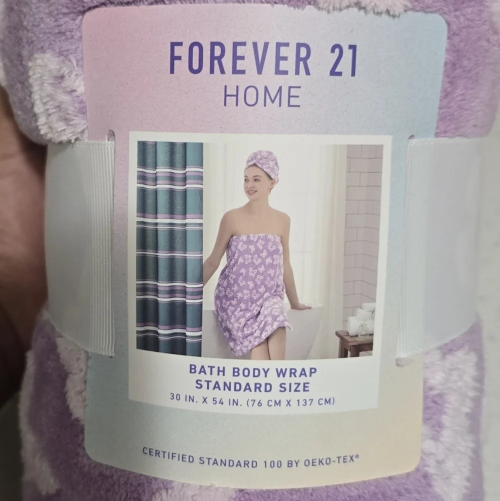 Forever 21 Home Purple Bath Body Wrap